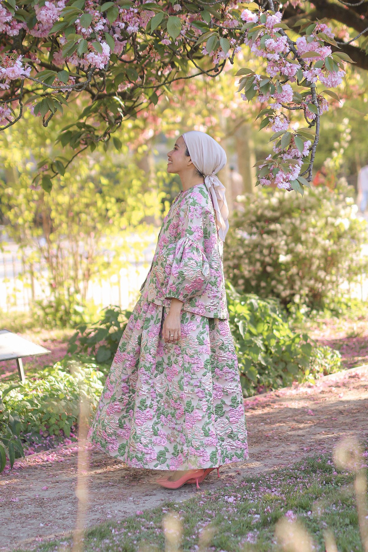 FLEUR FULL SKIRT IN PINK
