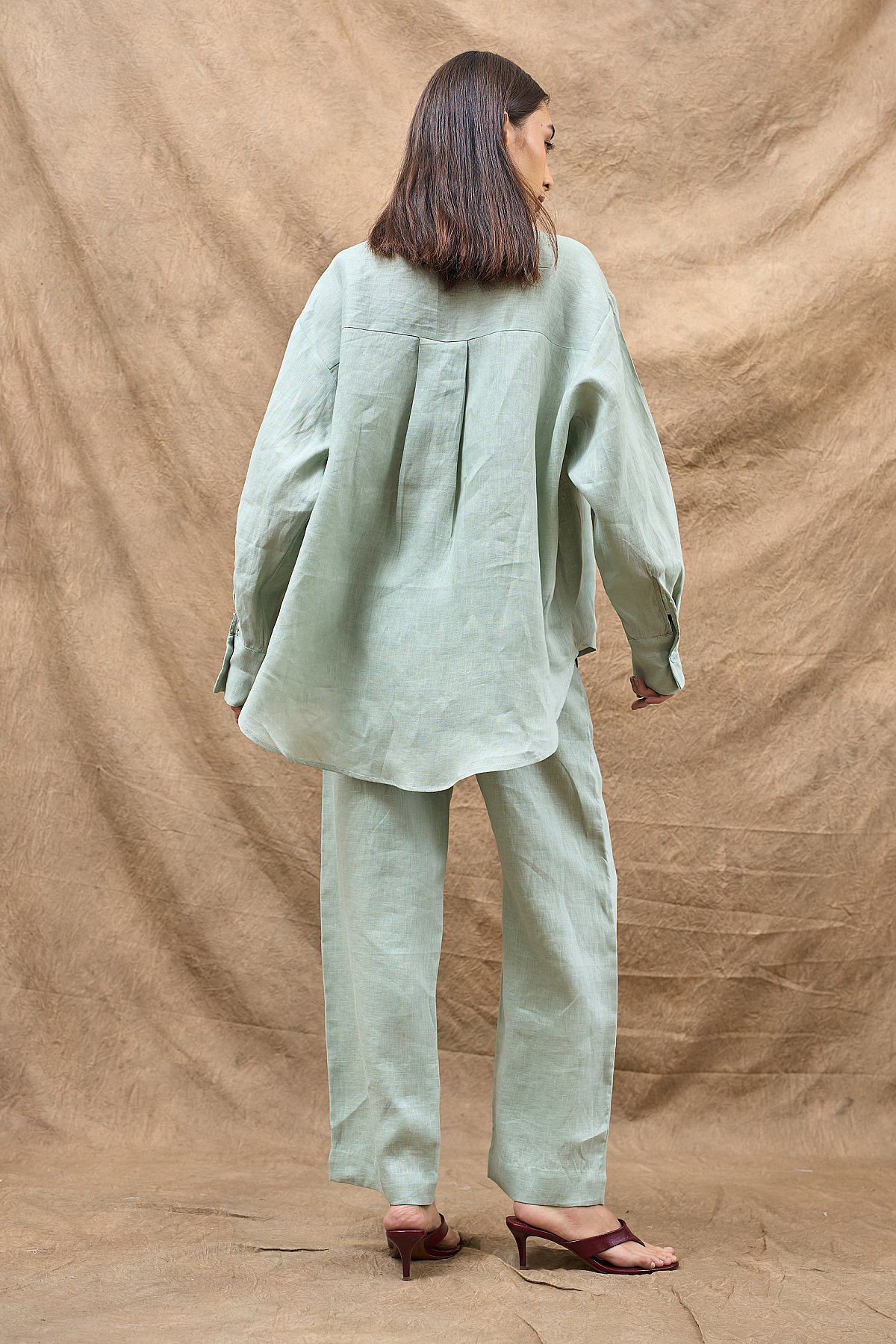 HEART TOP IN SAGE GREEN