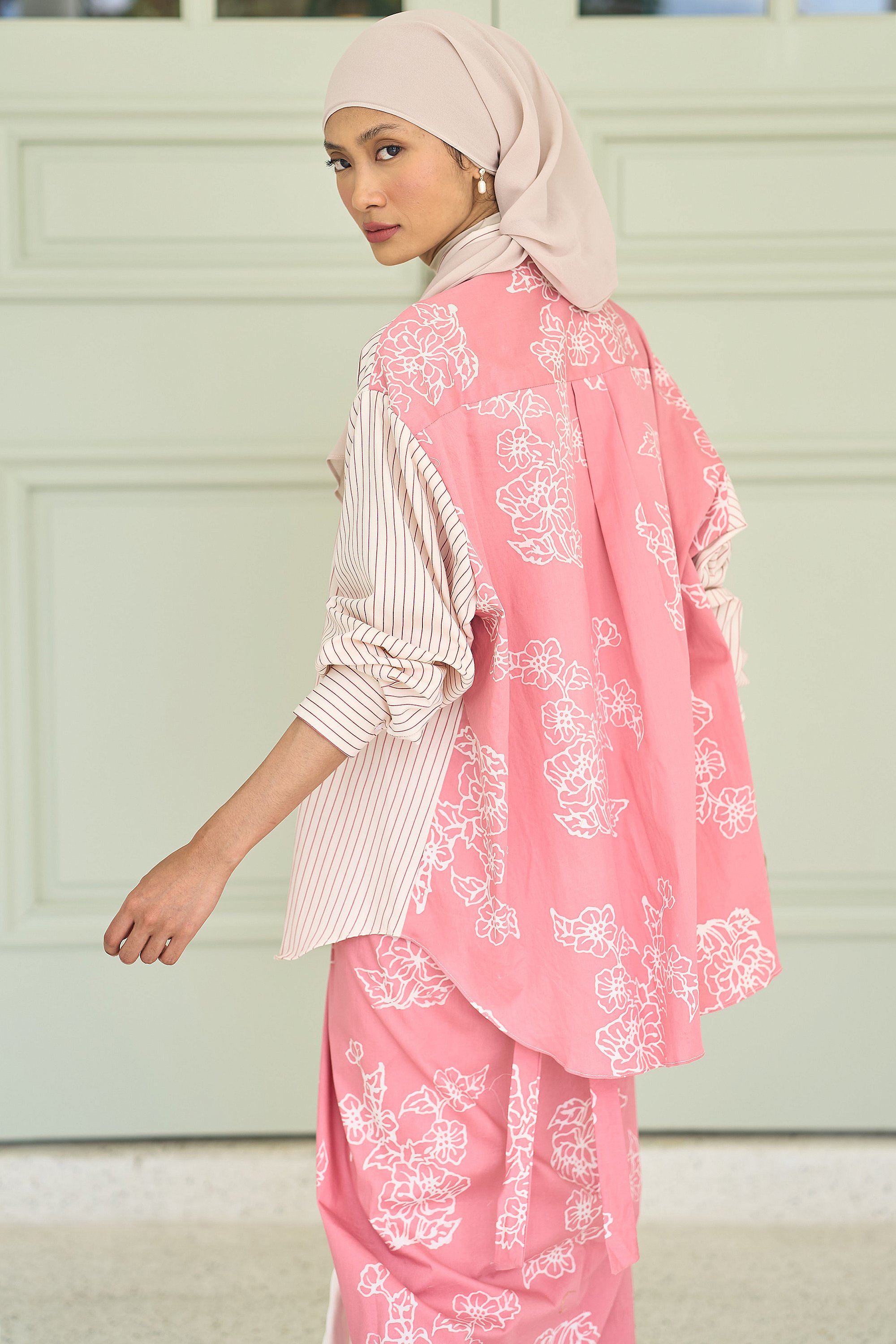 HEART TOP BATIK HIBISCUS