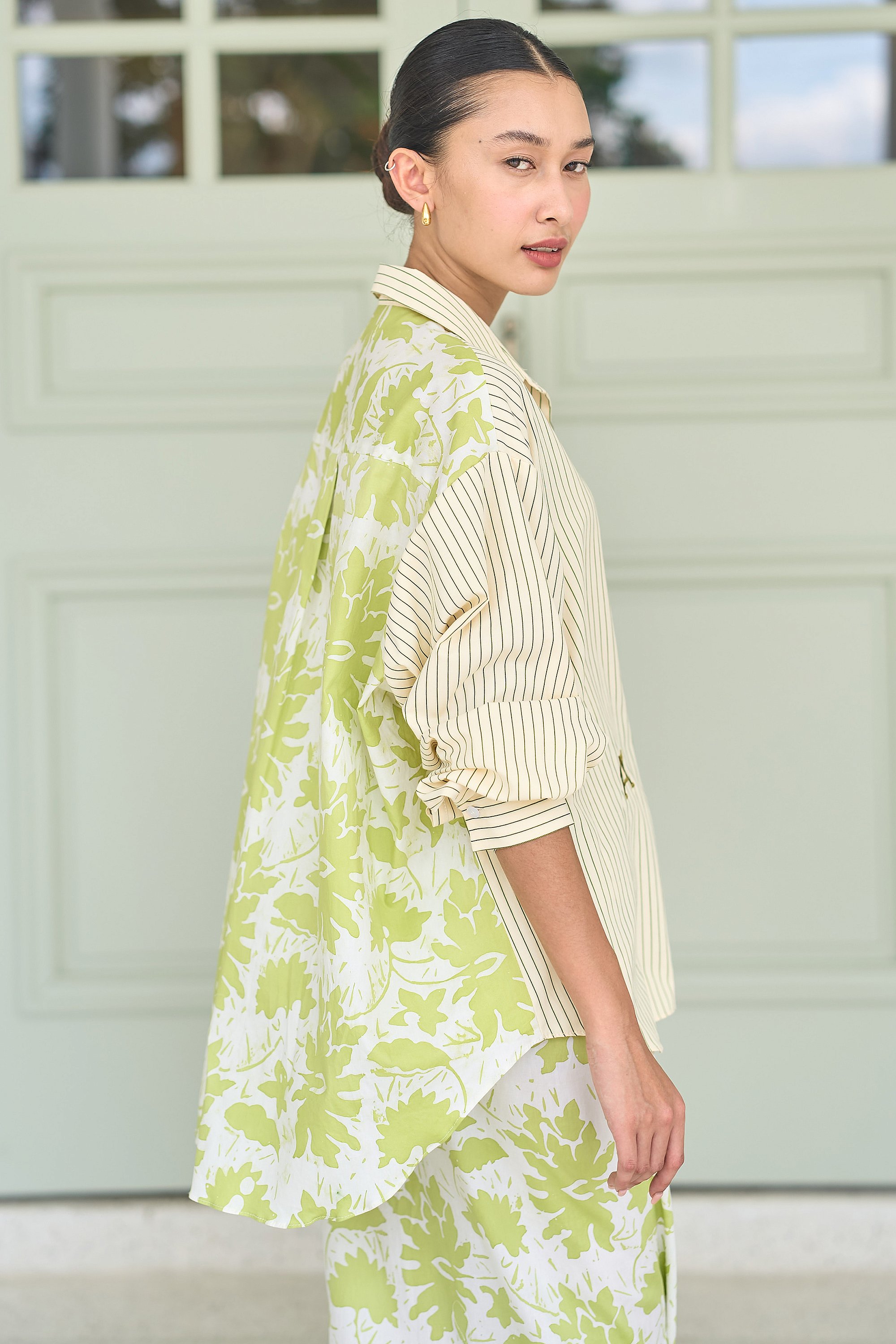 HEART TOP BATIK IN MONSTERA