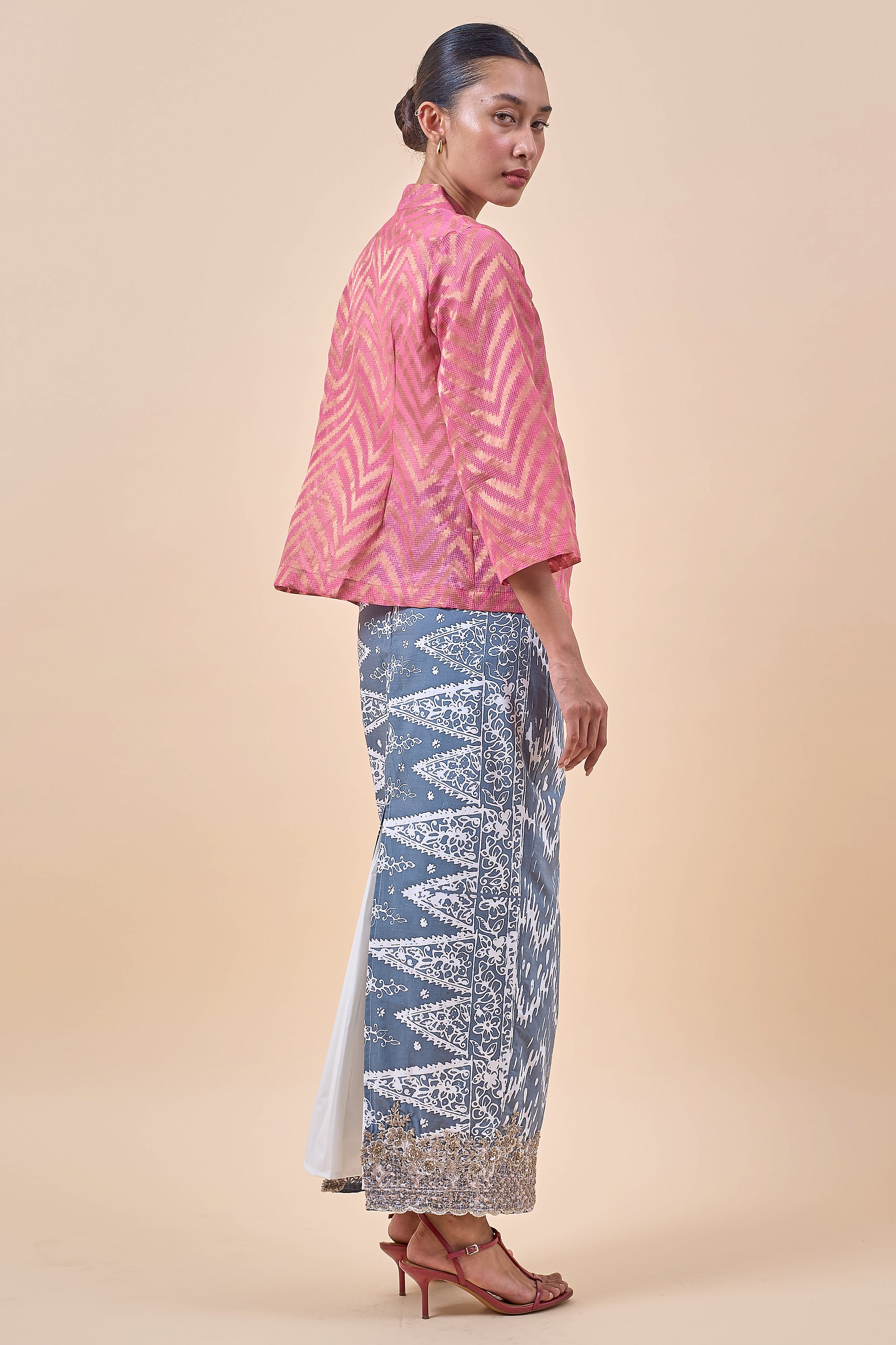 KEMBANG BATIK SKIRT IN ASH