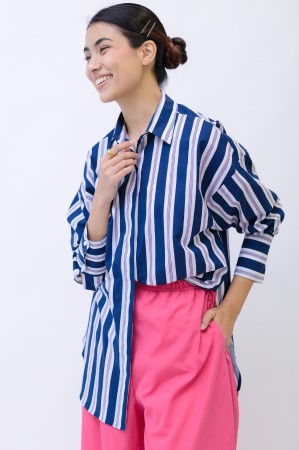 ALIÉNOR TOP IN NAVY