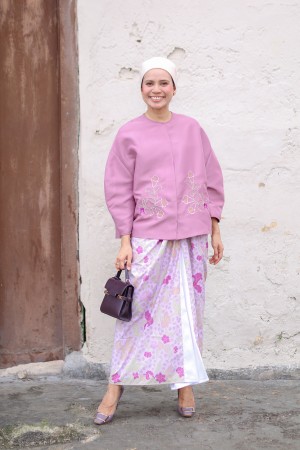 AMAYA BATIK SKIRT IN LILAC