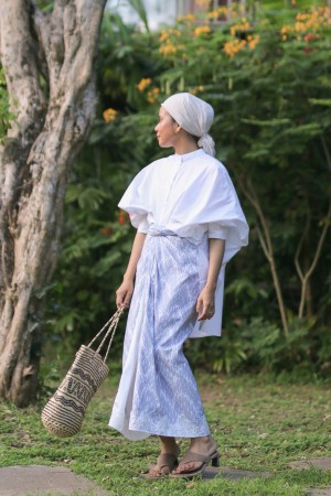 AMAYA SKIRT IN LACEY GREY