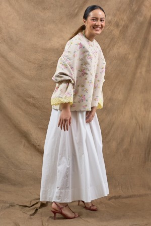 AMAYA TOP IN COTTON SORBET