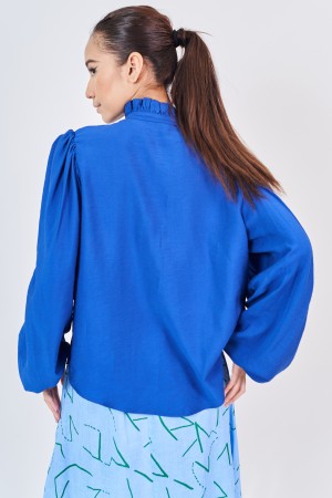 CAMILLE TOP IN ROYAL BLUE