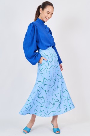CAMILLE TOP IN ROYAL BLUE