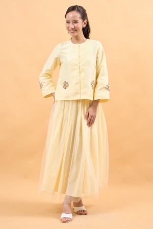 LUNA SKIRT IN BUTTER YELLOW