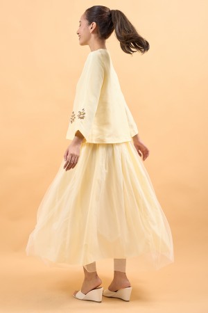 LUNA SKIRT IN BUTTER YELLOW