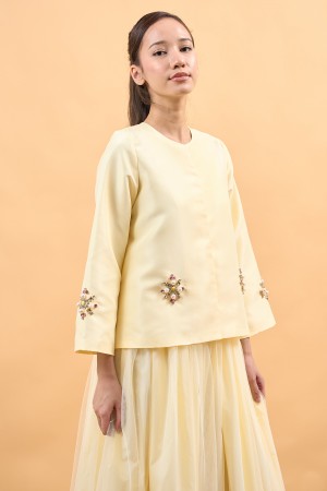 LUNA TOP IN BUTTER YELLOW