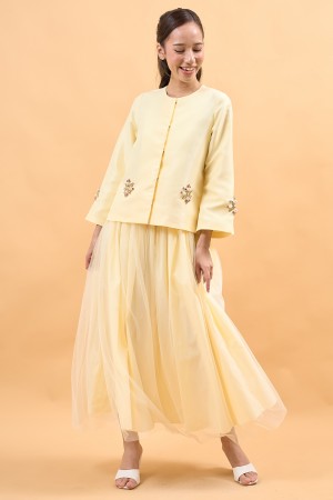 LUNA TOP IN BUTTER YELLOW