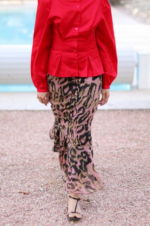 ORIONE SKIRT IN LEOPARD
