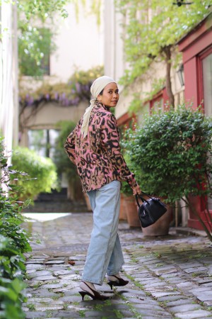 ROSALIE TOP IN LEOPARD
