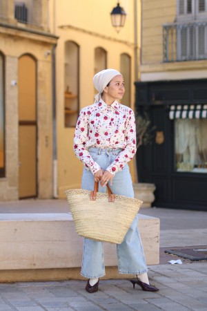 ROSALIE TOP IN FLORAL