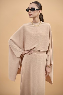 LUNE TOP IN BEIGE