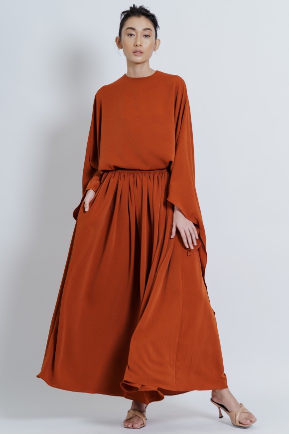 FILLE SET IN BURNT ORANGE