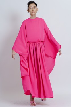 FILLE SET IN FUCHSIA