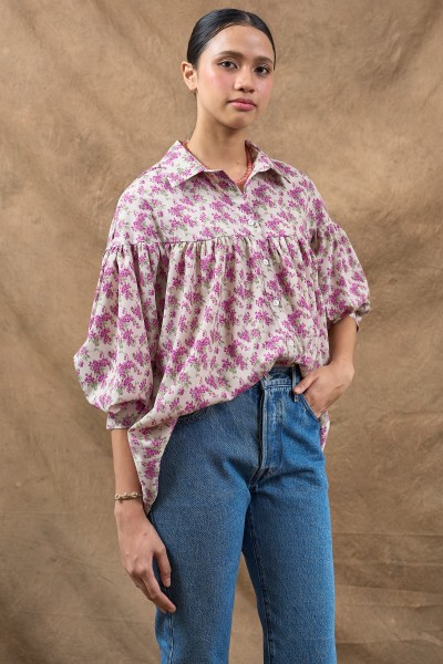 ALMA TOP IN WISTERIA