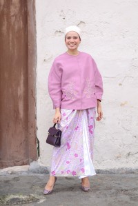 AMAYA BATIK SKIRT IN LILAC