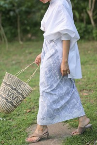 AMAYA SKIRT IN LACEY GREY