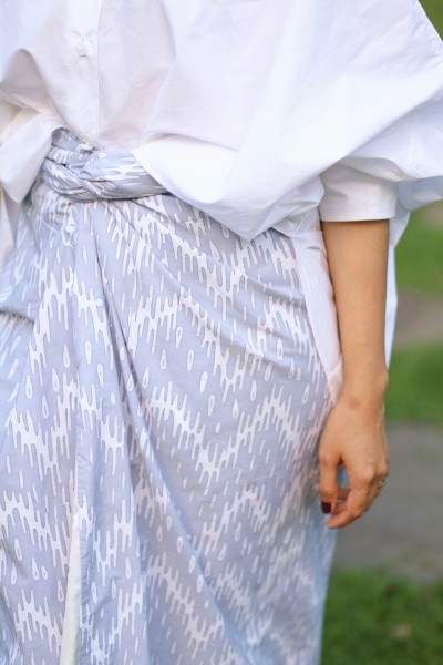AMAYA SKIRT IN LACEY GREY