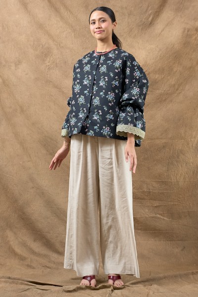 AMAYA TOP IN COTTON DARK