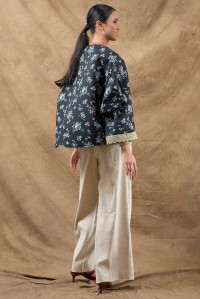 AMAYA TOP IN COTTON DARK
