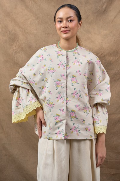 AMAYA TOP IN COTTON SORBET