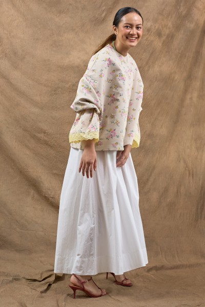 AMAYA TOP IN COTTON SORBET