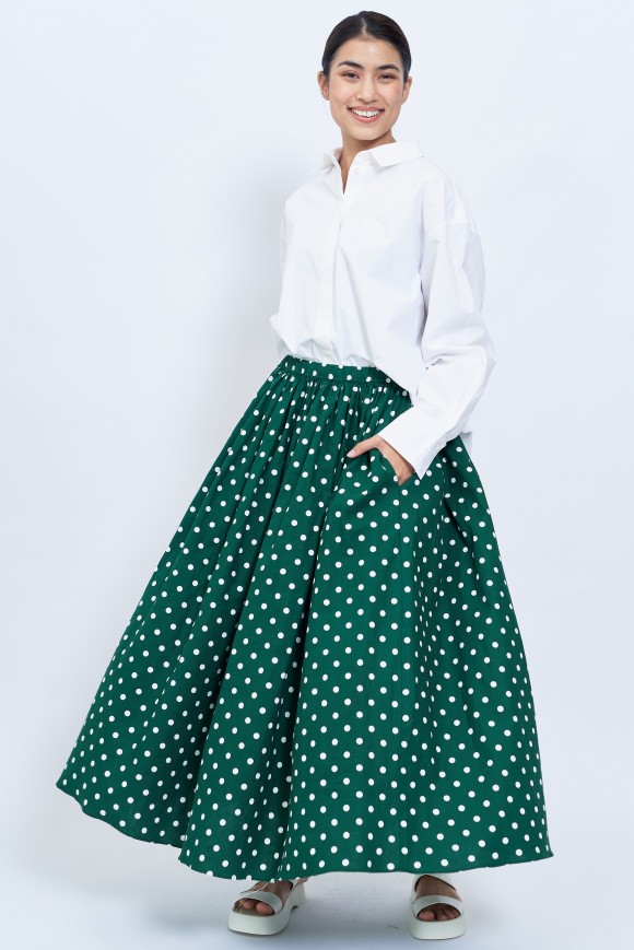 LÉA SKIRT IN GREEN