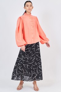 CAMILLE TOP IN CORAL