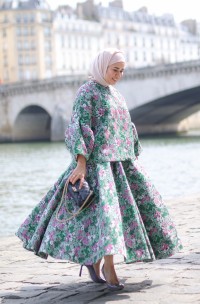 FLEUR TOP IN GREEN