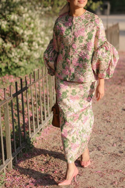 PRE ORDER FLEUR PENCIL SKIRT IN PINK
