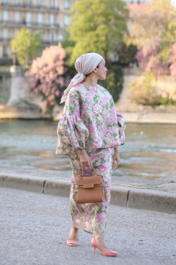 FLEUR PENCIL SKIRT IN PINK