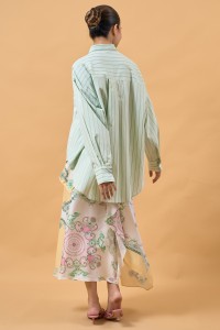 HEART TOP IN MINT LATTICE