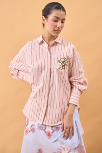 HEART TOP IN ROSE MATCHA