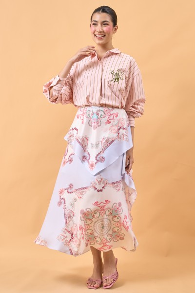 HEART TOP IN ROSE MATCHA
