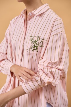 HEART TOP IN ROSE MATCHA