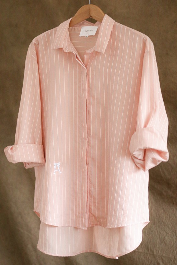 HEART TOP IN SALMON