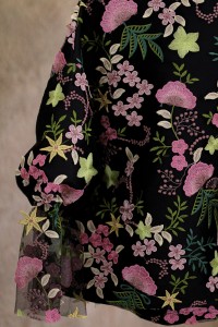 AMAYA TOP IN FULL LACE MIDNIGHT BLOOM