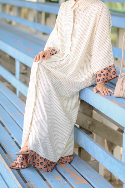 ACE DRESS IN STRIPED LEOPARD