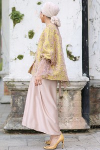 AMAYA SKIRT IN TAUPE SILK