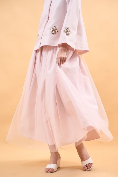 LUNA SKIRT IN BLUSH PINK
