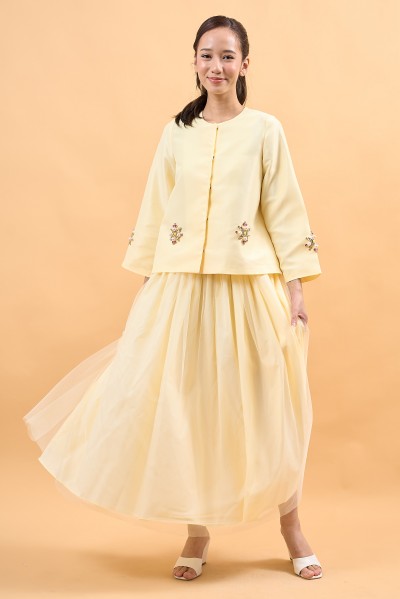 LUNA SKIRT IN BUTTER YELLOW