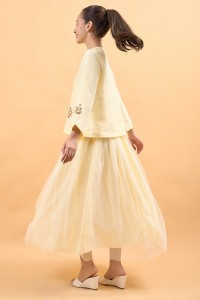 LUNA SKIRT IN BUTTER YELLOW