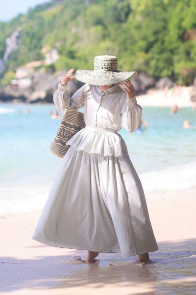 MALAI SKIRT IN SEAFOAM