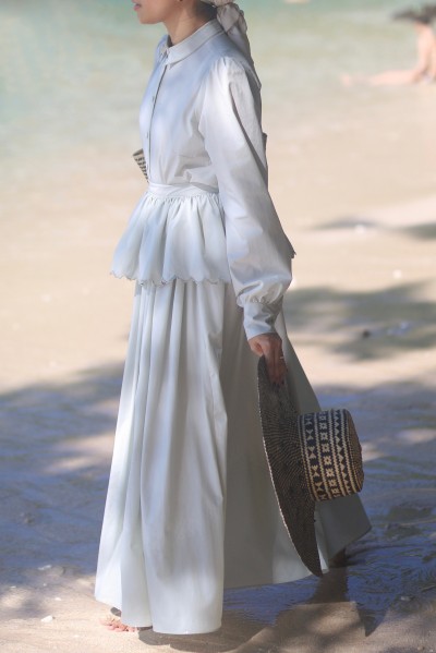 MALAI SKIRT IN SEAFOAM