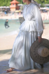 MALAI SKIRT IN SEAFOAM