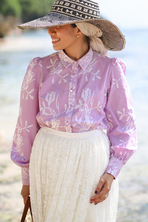 PUSPITA TOP IN ORCHID