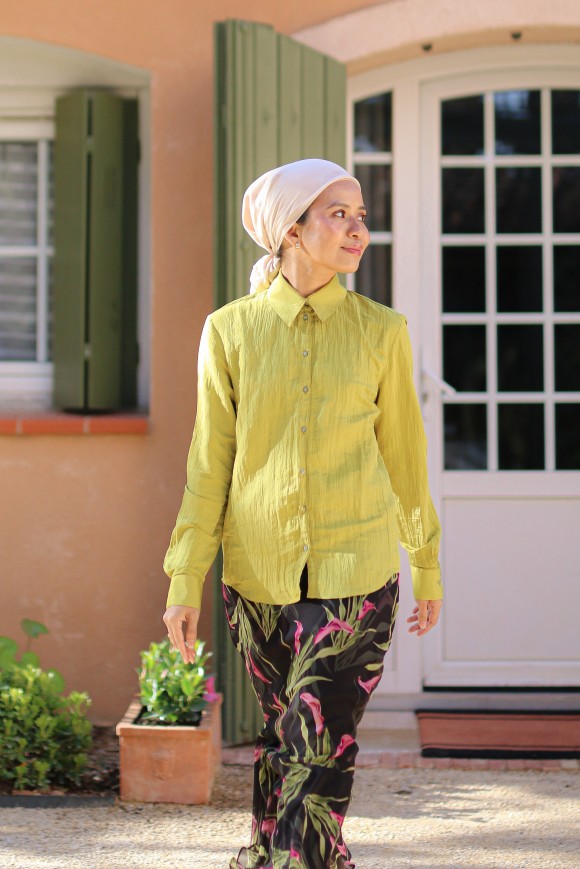ROSALIE TOP IN LIME